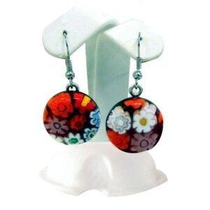 MURRINA EARRINGS - MURANO GLASS CIRCLE ⌀1,8cm