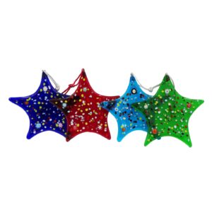 Stars to Hang Murano Glass h9cm (4 Pieces)