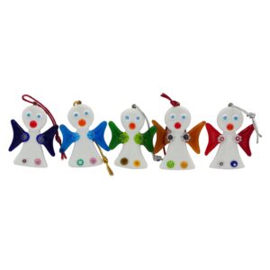 Little Angel To Hang Murano Glass H 6cm (4 Pieces)
