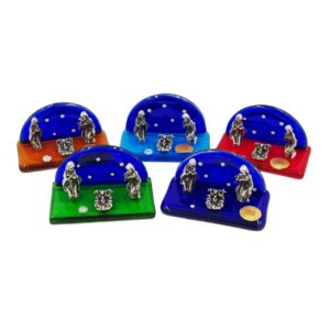 NATIVITY SCENE WITH STARRY SKY MURANO GLASS 4,5×7,5cm (1 piece)
