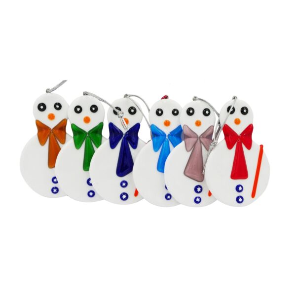 SNOWMAN MURANO GLASS h 9cm (1 piece)