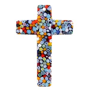MURRINA CROSS MURANO GLASS 11X15cm