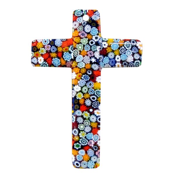 MURRINA CROSS MURANO GLASS 11X15cm