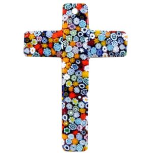 MURRINA CROSS MURANO GLASS 14X20cm
