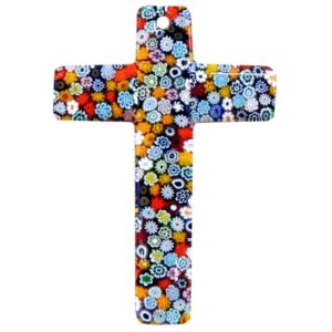 MURRINA CROSS MURANO GLASS 17X27cm