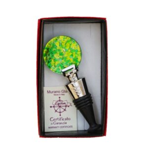 WINE STOPPER MURANO GLASS + Gold Leaf ⌀3,8cm