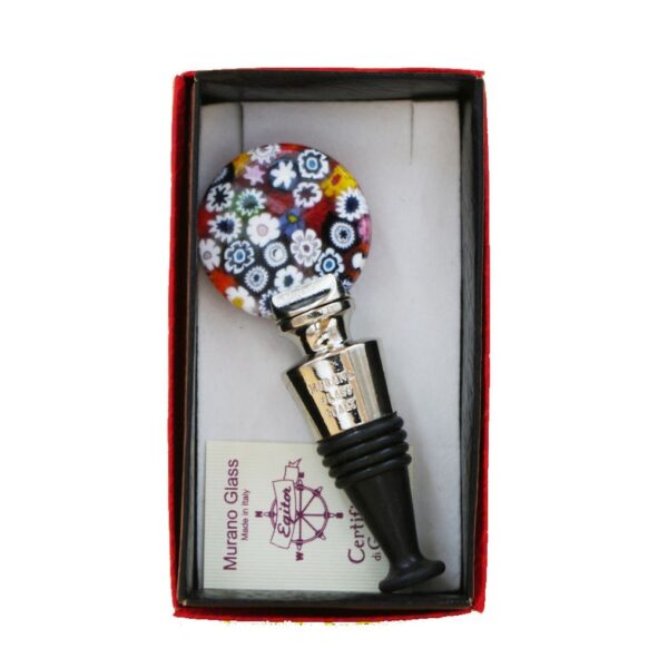 WINE STOPPER MURANO GLASS + MURRINA ⌀3,8cm