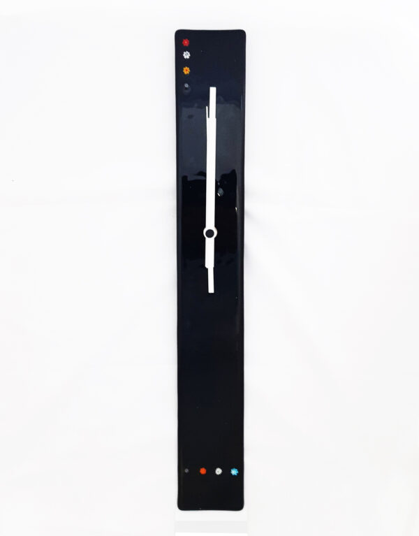 Black Stylo - MURANO GLASS CLOCK by BSDesign