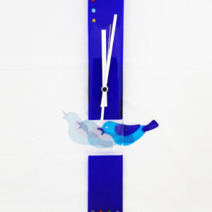 STYLO BIRD - MURANO GLASS CLOCK with Pendulum by BSDesign