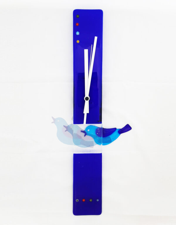 STYLO BIRD - MURANO GLASS CLOCK with Pendulum by BSDesign