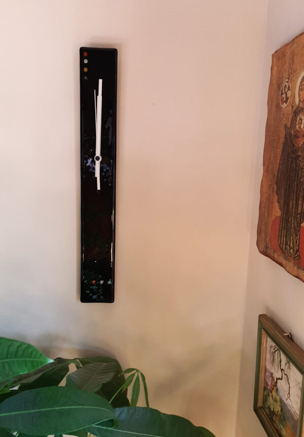Black Stylo - MURANO GLASS CLOCK by BSDesign