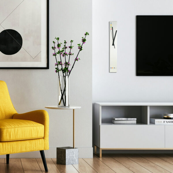 White Stylo - Murano Glass Clock By BSDesign - Image 2