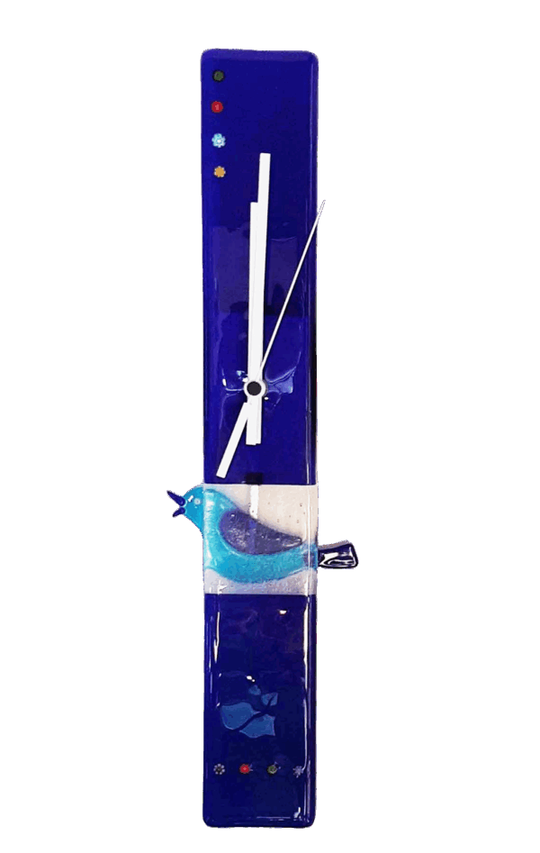 Stylo Bird - Murano Glass Clock With Pendulum By BSDesign - Image 3